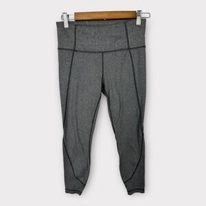 Athleta Womens size Small Salutation 7/8 Ankle Tight Leggings Heathered Gray